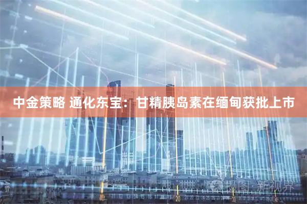 中金策略 通化东宝：甘精胰岛素在缅甸获批上市